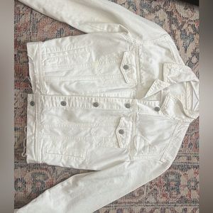 White AE jean jacket